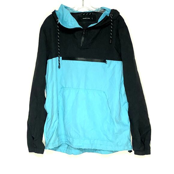 19 Ninety One Cotton On 1/4 Zip Pullover Anorak Jacket Mens L Outdoors Gorpcore - Picture 1 of 8